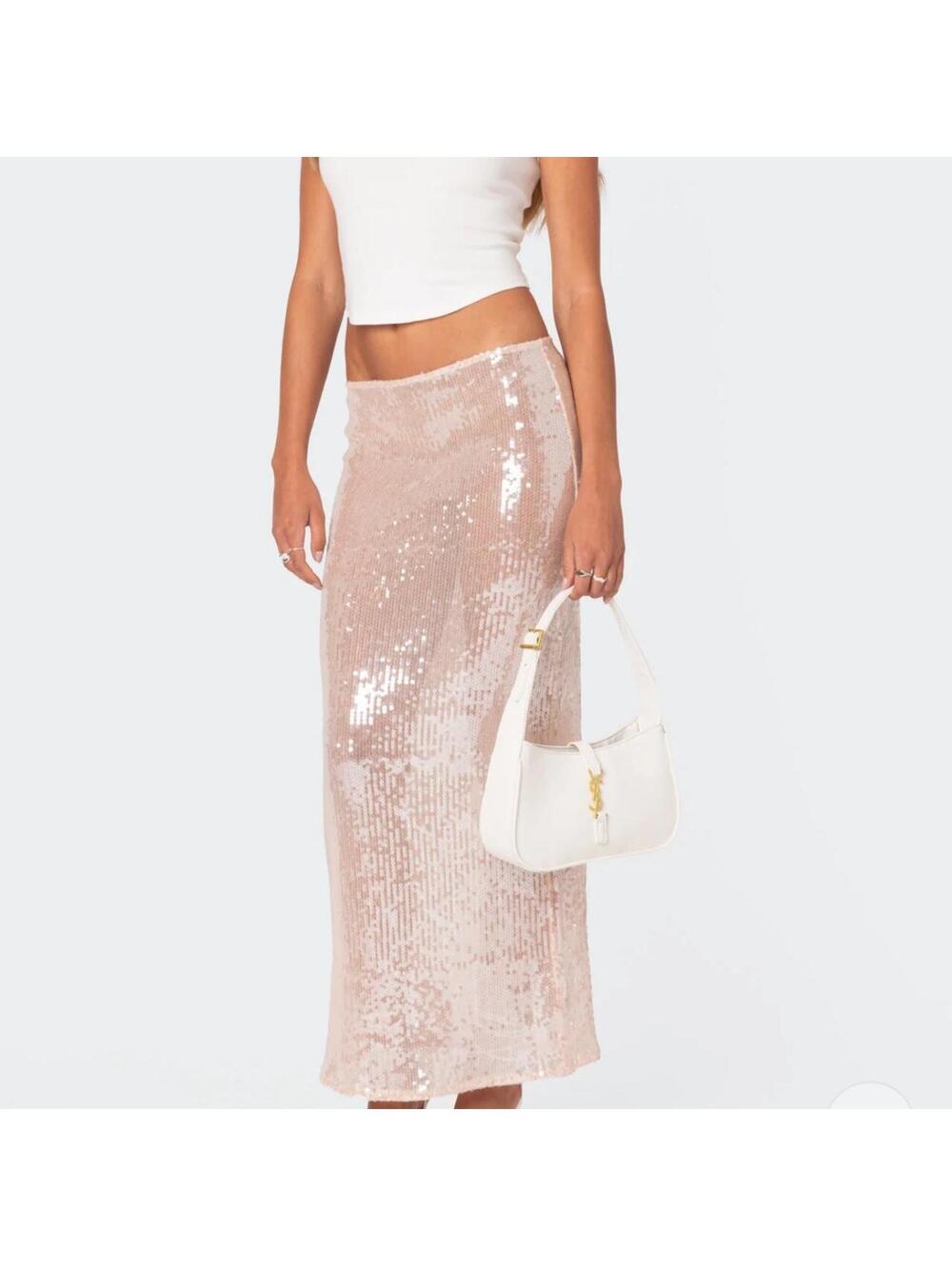 Edikted sequin maxi skirt